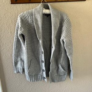 Express Gray Men's Cardigan Sweater